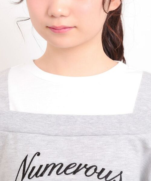 PINK-latte / ピンク ラテ カットソー | ナンバリングレイヤード風プルオーバー | 詳細4