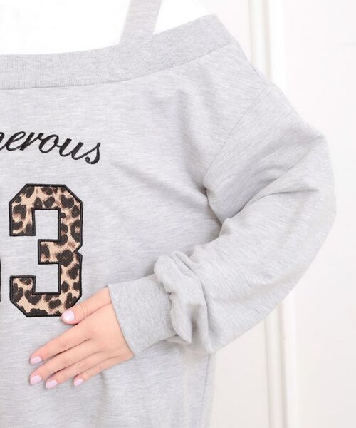 PINK-latte / ピンク ラテ カットソー | ナンバリングレイヤード風プルオーバー | 詳細5