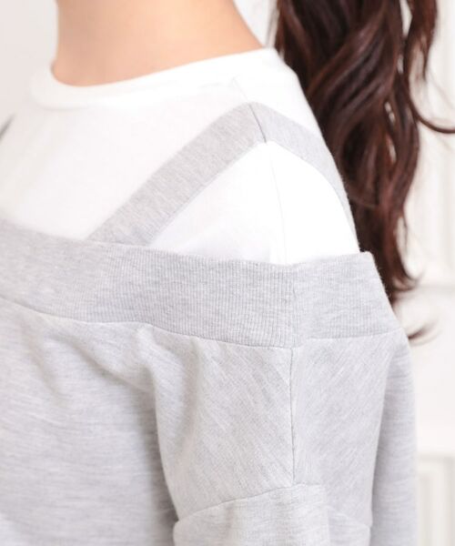 PINK-latte / ピンク ラテ カットソー | ナンバリングレイヤード風プルオーバー | 詳細6