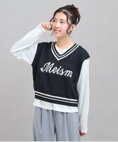 PINK-latte / ピンク ラテ その他トップス | 【セットアイテム】ニットベスト＋ロンT