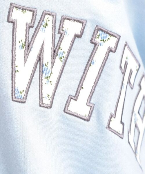 PINK-latte / ピンク ラテ カーディガン・ボレロ | Vネックカレッジアップリケ裏毛カーディガン | 詳細21