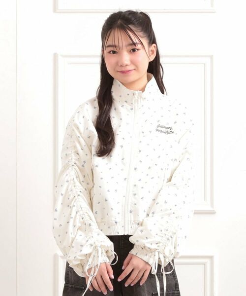 PINK-latte / ピンク ラテ レザーブルゾン・ジャケット | 袖ドロストブルゾン | 詳細13