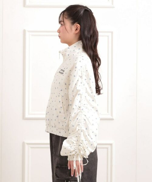 PINK-latte / ピンク ラテ レザーブルゾン・ジャケット | 袖ドロストブルゾン | 詳細2