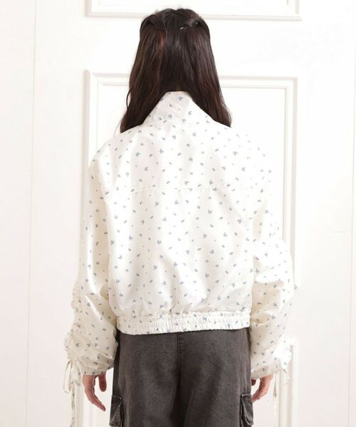 PINK-latte / ピンク ラテ レザーブルゾン・ジャケット | 袖ドロストブルゾン | 詳細3