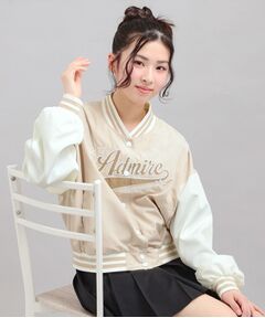 PINK-latte / ピンク ラテ その他アウター | チアロゴアップリケスタジャン