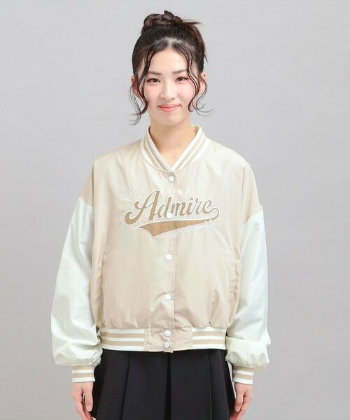 PINK-latte / ピンク ラテ その他アウター | チアロゴアップリケスタジャン | 詳細1