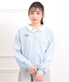 PINK-latte / ピンク ラテ セットアップ | 【セットアイテム】ミニ裏毛レースアップ＋キュロットパンツ