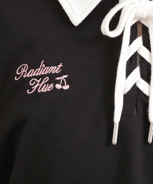 PINK-latte / ピンク ラテ セットアップ | 【セットアイテム】ミニ裏毛レースアップ+キュロットパンツ | 詳細21