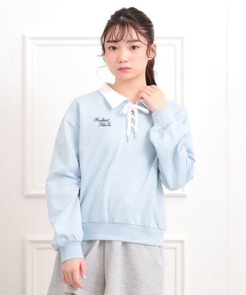 PINK-latte / ピンク ラテ セットアップ | 【セットアイテム】ミニ裏毛レースアップ+キュロットパンツ | 詳細23