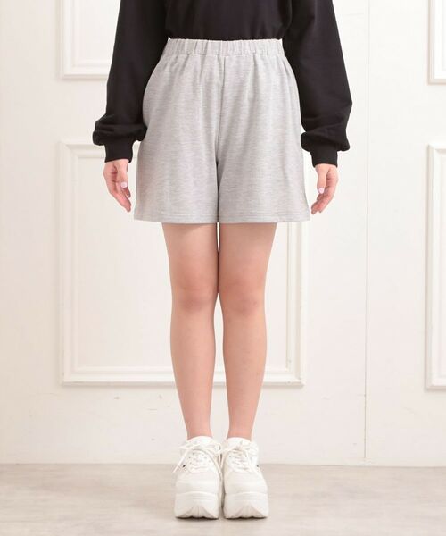 PINK-latte / ピンク ラテ セットアップ | 【セットアイテム】ミニ裏毛レースアップ+キュロットパンツ | 詳細7