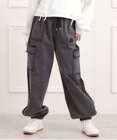 PINK-latte / ピンク ラテ デニムパンツ | ラインデニムカーゴパンツ