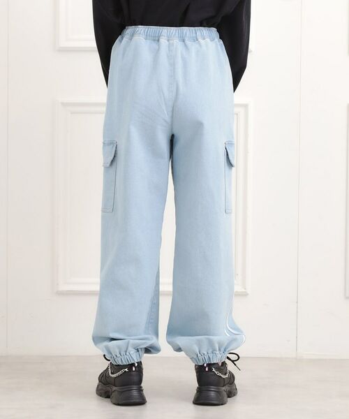 PINK-latte / ピンク ラテ デニムパンツ | ラインデニムカーゴパンツ | 詳細3