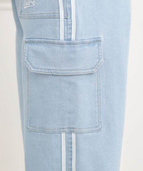 PINK-latte / ピンク ラテ デニムパンツ | ラインデニムカーゴパンツ | 詳細6