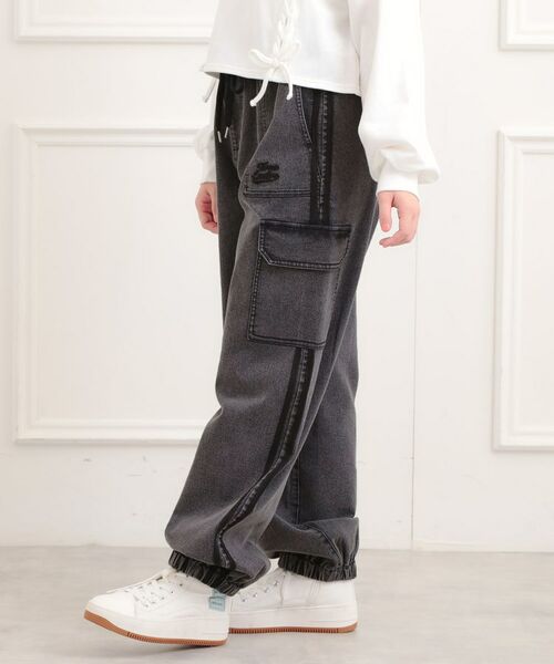 PINK-latte / ピンク ラテ デニムパンツ | ラインデニムカーゴパンツ | 詳細8