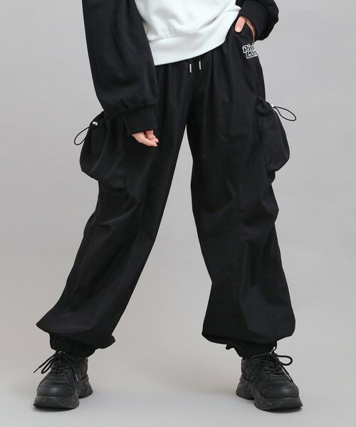 PINK-latte / ピンク ラテ パンツ | ギャザーポケットパンツ（ブラック(019)）