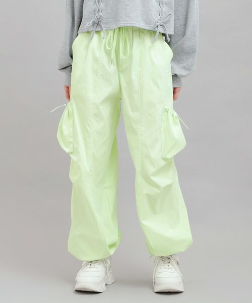 PINK-latte / ピンク ラテ パンツ | ギャザーポケットパンツ（ライトグリーン(020)）