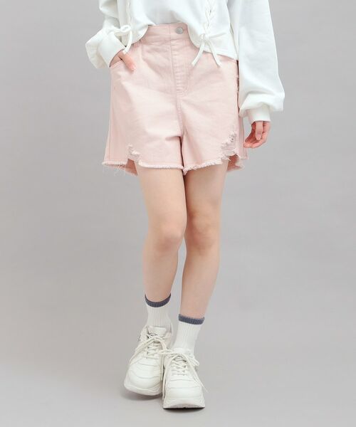 PINK-latte / ピンク ラテ デニムパンツ | デニムツイルダメージショートパンツ | 詳細17