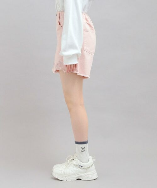 PINK-latte / ピンク ラテ デニムパンツ | デニムツイルダメージショートパンツ | 詳細2