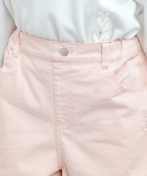 PINK-latte / ピンク ラテ デニムパンツ | デニムツイルダメージショートパンツ | 詳細4