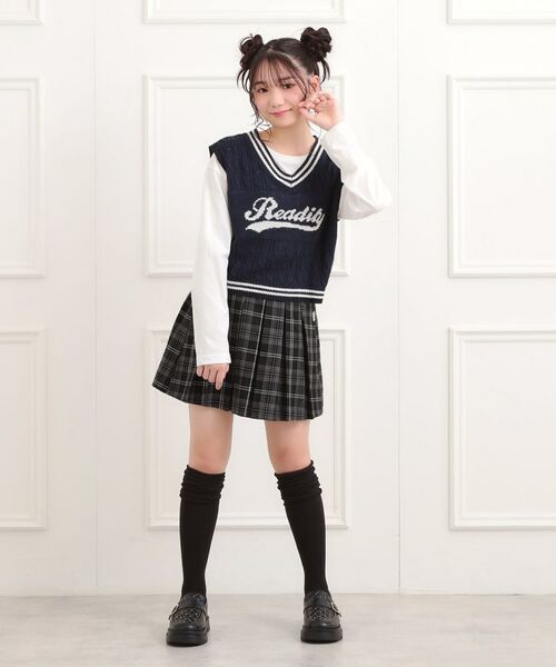 PINK-latte / ピンク ラテ ミニ・ひざ丈スカート | 微起毛プリーツスカート | 詳細17