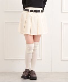 PINK-latte / ピンク ラテ ミニ・ひざ丈スカート | ベルト付きプリーツスカート