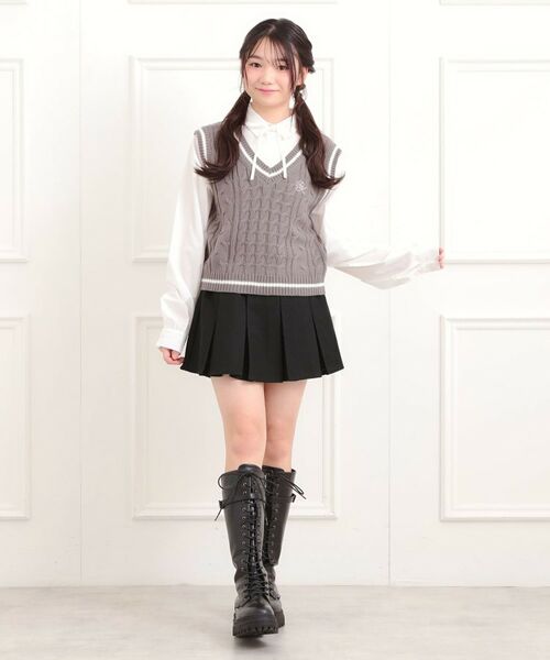 PINK-latte / ピンク ラテ ミニ・ひざ丈スカート | ベルト付きプリーツスカート | 詳細19