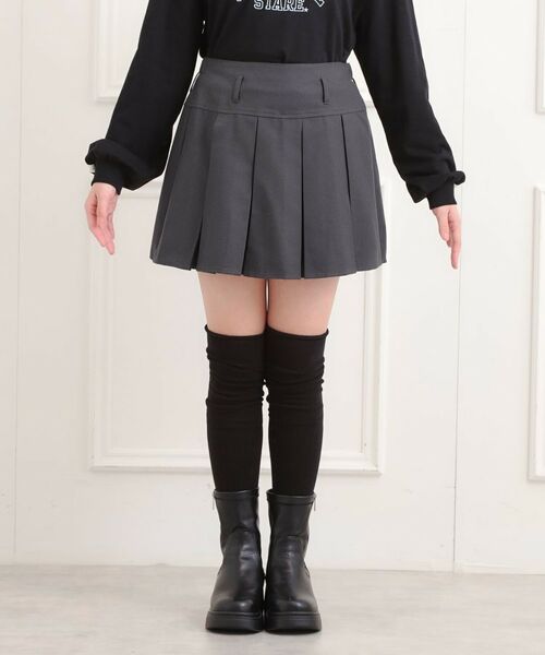 PINK-latte / ピンク ラテ ミニ・ひざ丈スカート | ベルト付きプリーツスカート | 詳細4