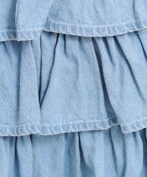 PINK-latte / ピンク ラテ ミニ・ひざ丈スカート | デニムティアードスカート | 詳細13