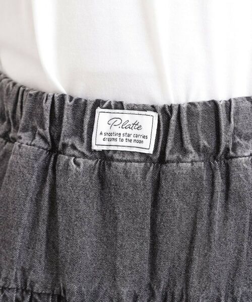 PINK-latte / ピンク ラテ ミニ・ひざ丈スカート | デニムティアードスカート | 詳細4