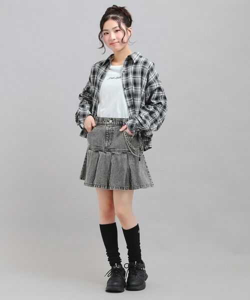 PINK-latte / ピンク ラテ ミニ・ひざ丈スカート | チェーン付きプリーツスカート | 詳細10