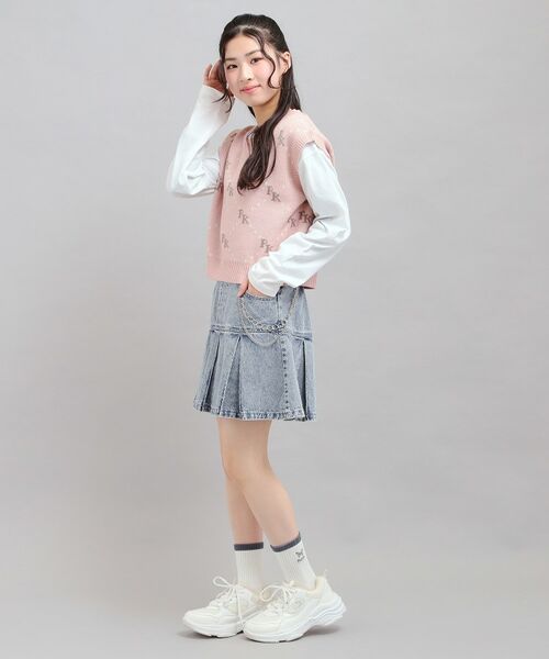 PINK-latte / ピンク ラテ ミニ・ひざ丈スカート | チェーン付きプリーツスカート | 詳細13