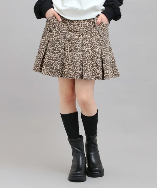 PINK-latte / ピンク ラテ ミニ・ひざ丈スカート | チェーン付きプリーツスカート（ベージュ(552)）