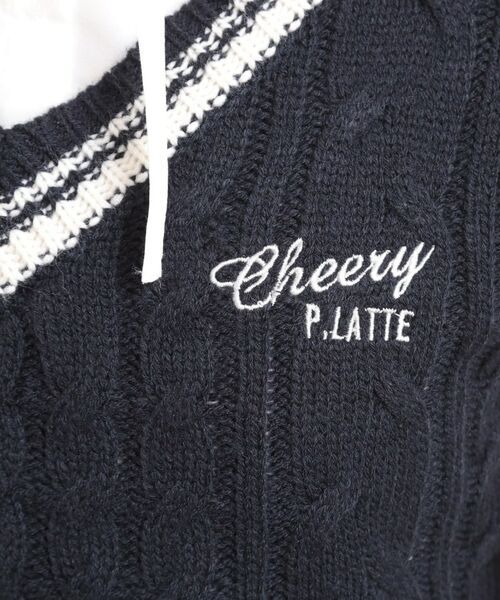 PINK-latte / ピンク ラテ シャツ・ブラウス | ニットベストレイヤード長袖シャツ | 詳細19