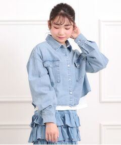 PINK-latte / ピンク ラテ その他トップス | 【セットアイテム】短丈デニムシャツ＋ロンT