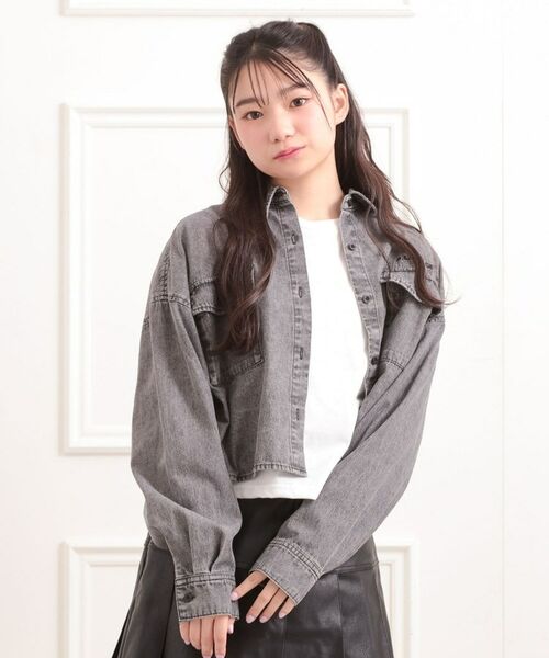 PINK-latte / ピンク ラテ その他トップス | 【セットアイテム】短丈デニムシャツ+ロンT | 詳細15