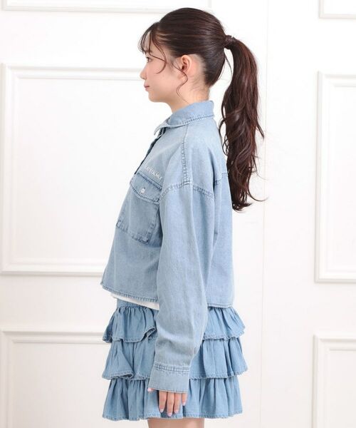 PINK-latte / ピンク ラテ その他トップス | 【セットアイテム】短丈デニムシャツ+ロンT | 詳細2