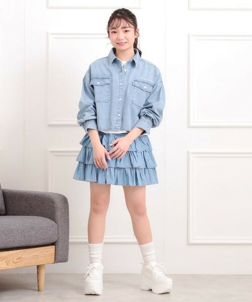 PINK-latte / ピンク ラテ その他トップス | 【セットアイテム】短丈デニムシャツ+ロンT | 詳細20