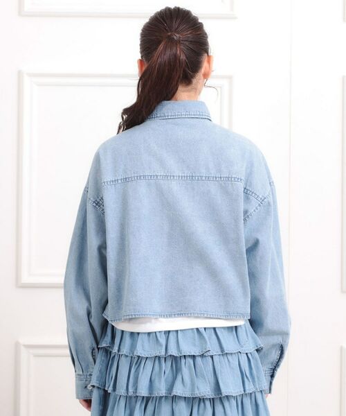 PINK-latte / ピンク ラテ その他トップス | 【セットアイテム】短丈デニムシャツ+ロンT | 詳細3