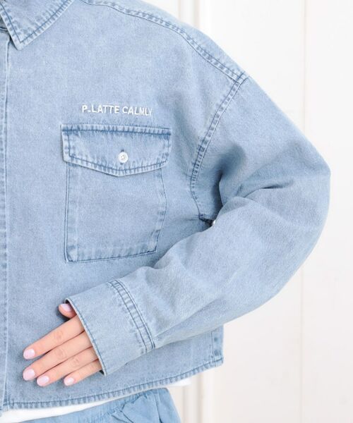 PINK-latte / ピンク ラテ その他トップス | 【セットアイテム】短丈デニムシャツ+ロンT | 詳細6