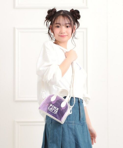 PINK-latte / ピンク ラテ ボストンバッグ | PVCミニボストンバッグ(ホワイト(001))