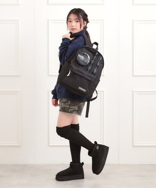 PINK-latte / ピンク ラテ リュック・バックパック | モール付きマルポケリュック | 詳細2