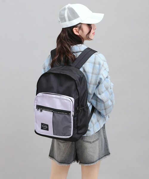 PINK-latte / ピンク ラテ リュック・バックパック | 【容量約23L】バイカラーメッシュリュック | 詳細3