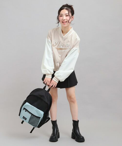 PINK-latte / ピンク ラテ リュック・バックパック | 【容量約23L】バイカラーメッシュリュック | 詳細6