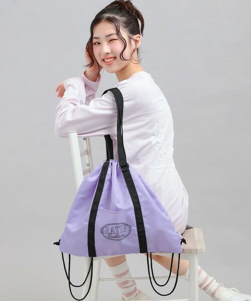 PINK-latte / ピンク ラテ リュック・バックパック | 【2WAY】ナップサック（パープル(081)）
