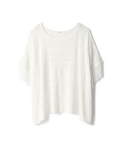 PINKY & DIANNE / ピンキーアンドダイアン ニット・セーター | 幾何学柄レーシーニットプルオーバー