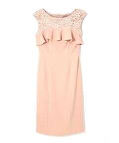 PINKY & DIANNE / ピンキーアンドダイアン ミニ丈・ひざ丈ワンピース | [WEB限定カラー・ホワイト]ノーベルＷクロスワンピース