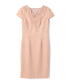 PINKY & DIANNE / ピンキーアンドダイアン ミニ丈・ひざ丈ワンピース | オーナメントＪＱワンピース