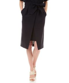 PINKY & DIANNE / ピンキーアンドダイアン スカート | [Oggiコラボ商品]リボンベルト付きラップ風スカート