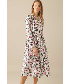 PINKY & DIANNE / ピンキーアンドダイアン ミニ丈・ひざ丈ワンピース | ［TGC着用］フラワープリントワンピース