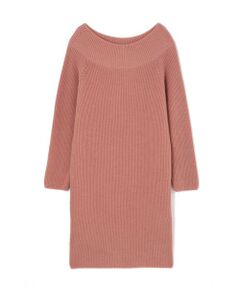 PINKY & DIANNE / ピンキーアンドダイアン ミニ丈・ひざ丈ワンピース | FERMO オフショルダーニットワンピース